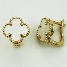Серьги с английским замком из красного золота