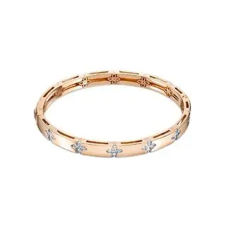 Браслет жесткий из красного золота