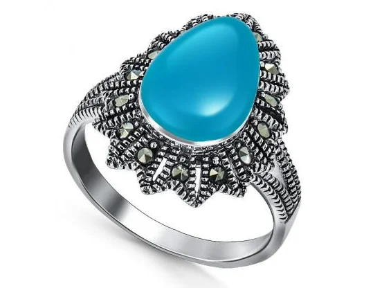 Кольцо декоративное из серебра