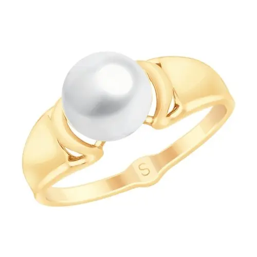 Кольцо декоративное из красного золота