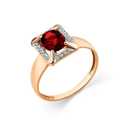 Кольцо декоративное из красного золота