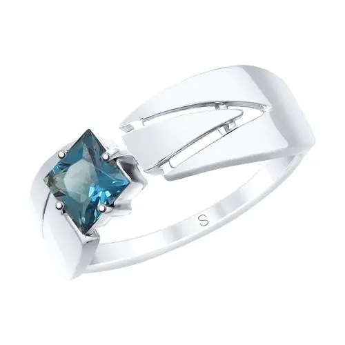 Кольцо декоративное из серебра