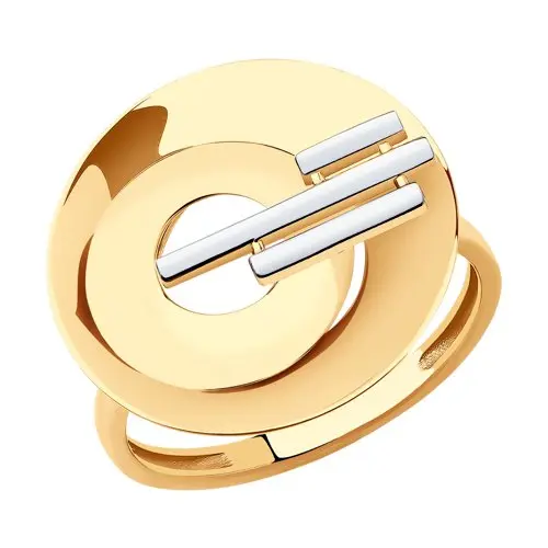 Кольцо декоративное из красного золота