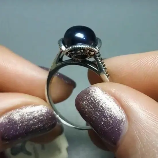 Кольцо декоративное из серебра