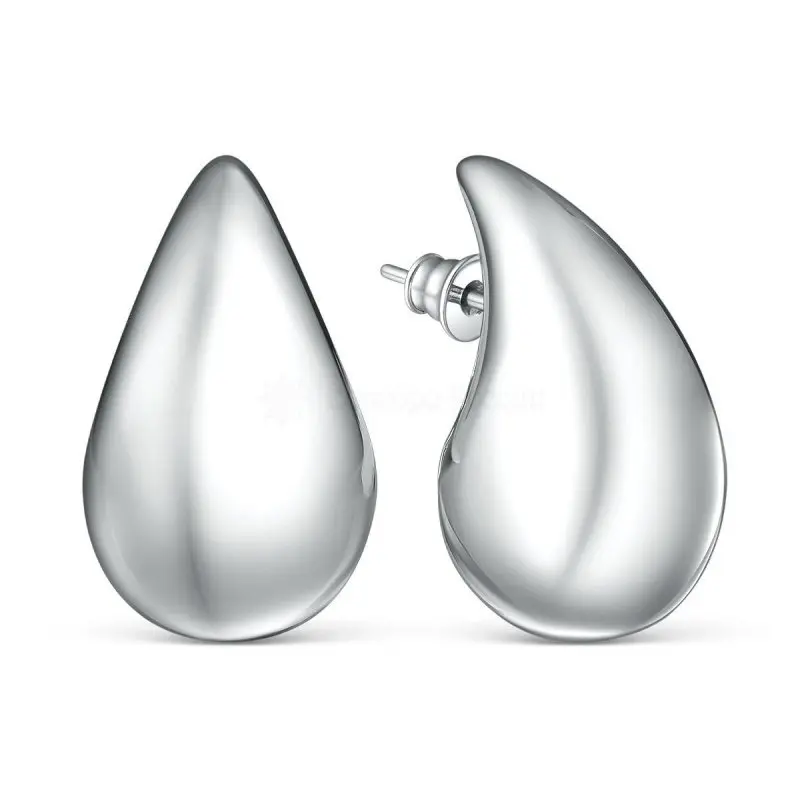 Серьги пуссеты из серебра