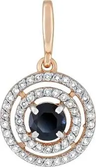 Подвеска декоративная из комбинированного золота