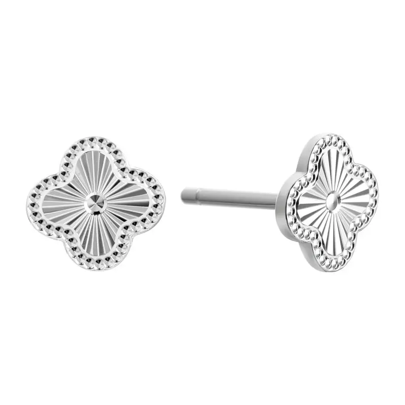 Серьги пуссеты из серебра