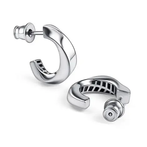 Серьги пуссеты из серебра