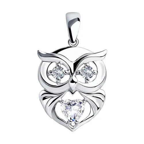 Подвеска декоративная из серебра