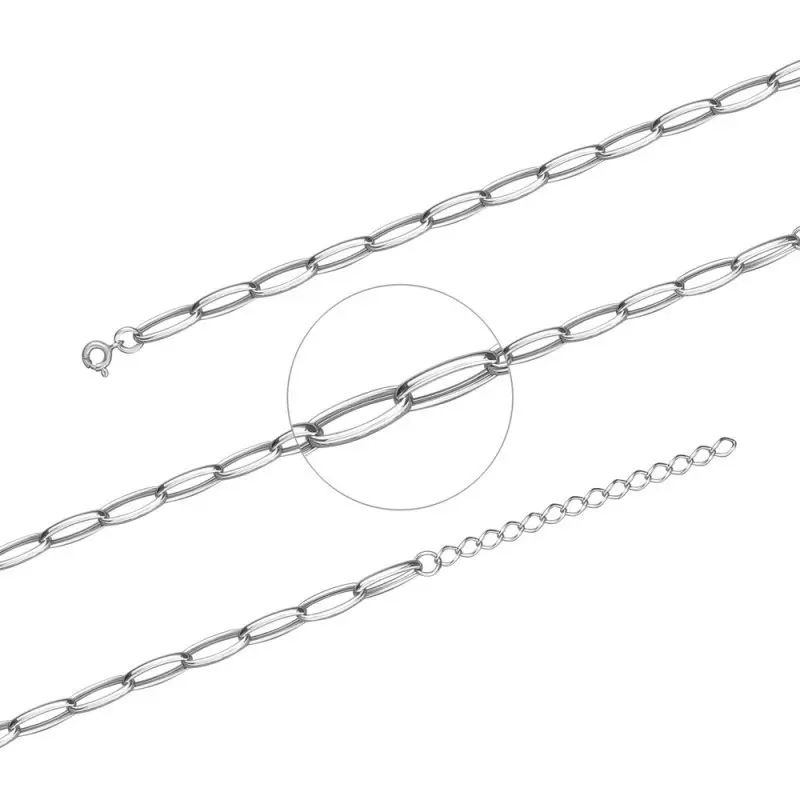 Цепь колье из серебра