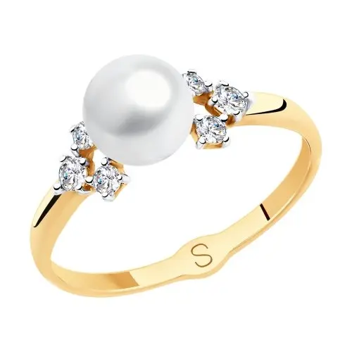 Кольцо декоративное из красного золота