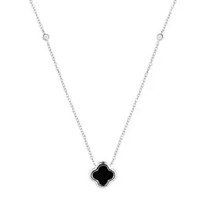 Цепь колье из серебра вид 1