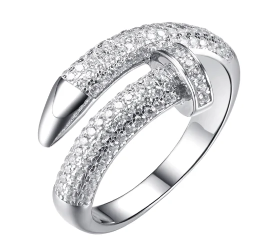 Кольцо декоративное из серебра