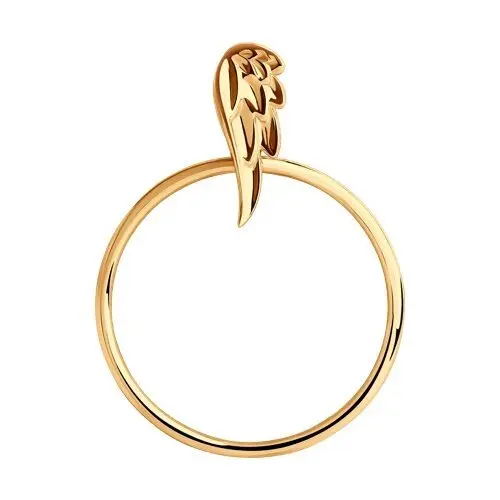 Подвеска декоративная из красного золота