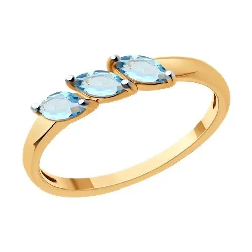 Кольцо декоративное из красного золота