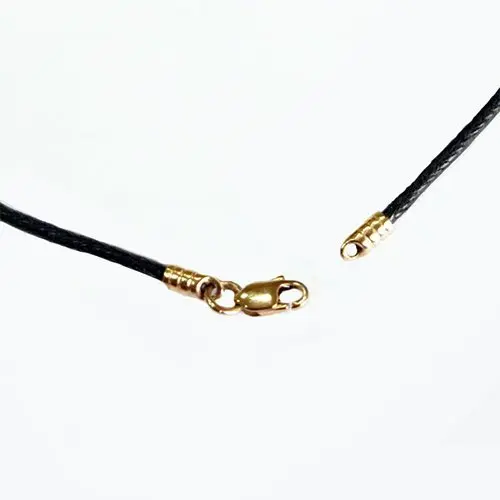 Цепь шнурок из красного золота