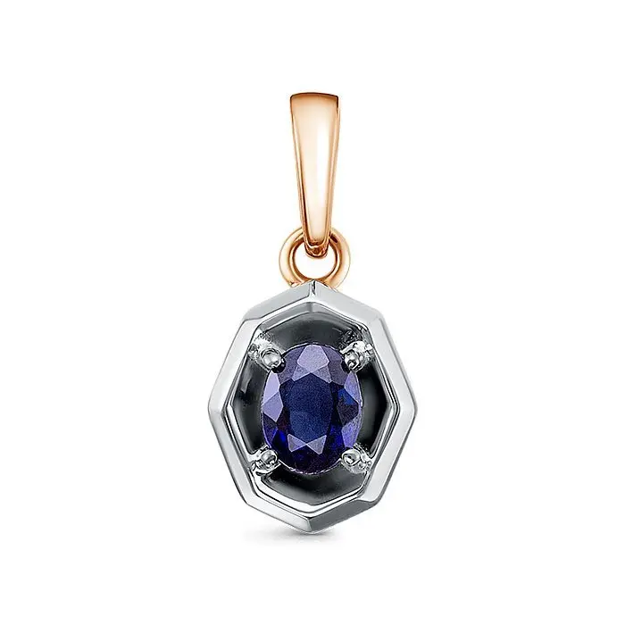 Подвеска декоративная из комбинированного золота