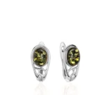 Серьги с английским замком из серебра