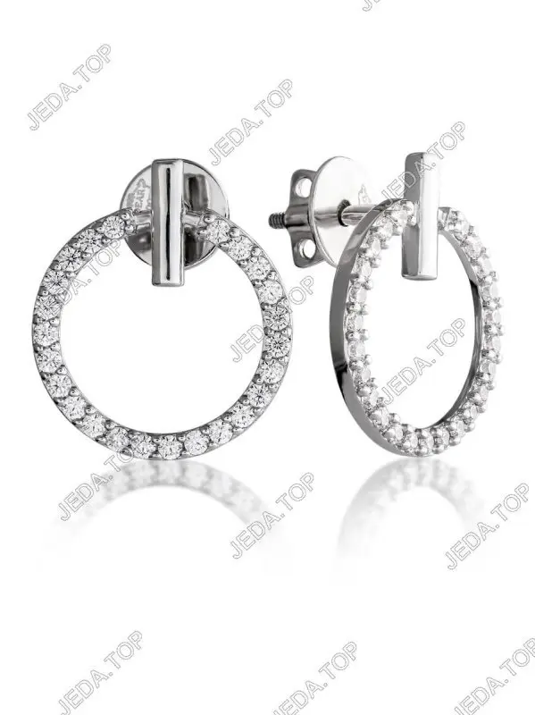 Серьги пуссеты из серебра