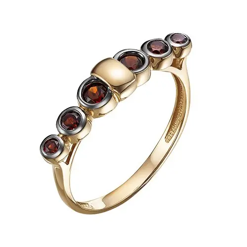 Кольцо декоративное из красного золота