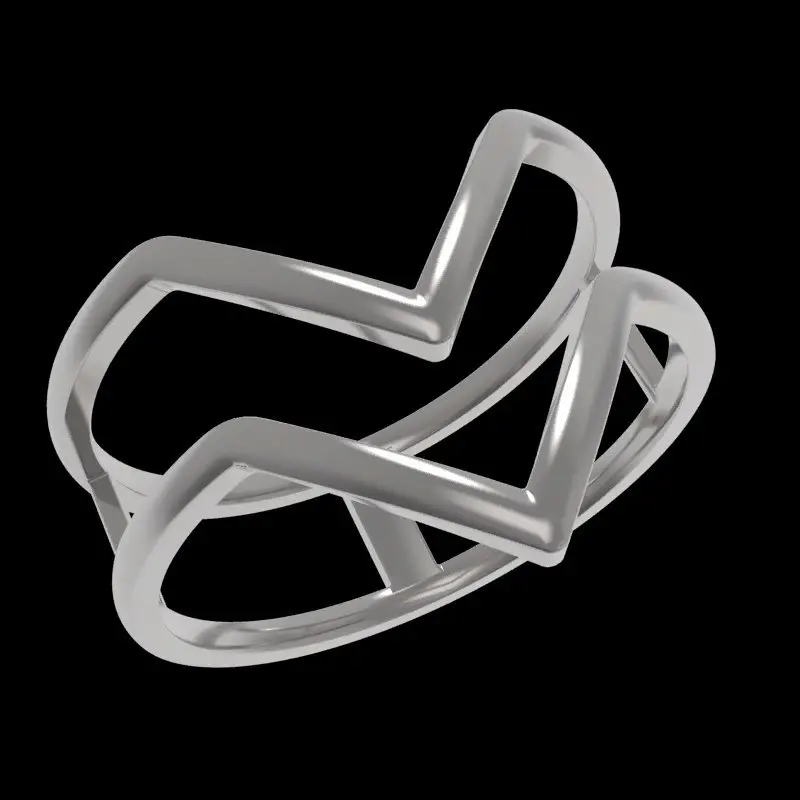 Кольцо декоративное из серебра