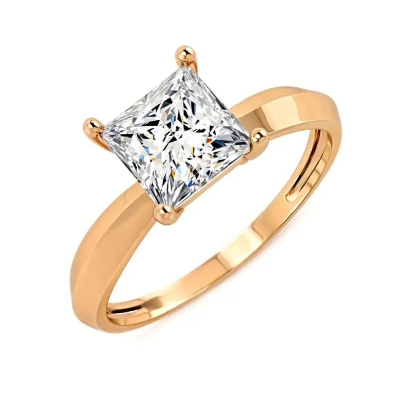 Кольцо декоративное из красного золота