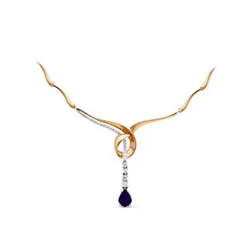 Цепь колье из комбинированного золота Цепь колье из комбинированного золота