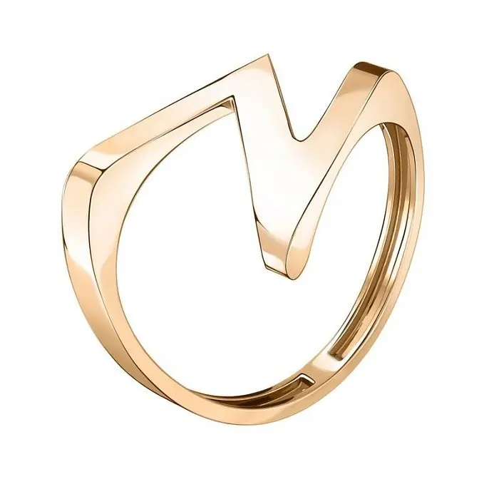 Кольцо декоративное из красного золота