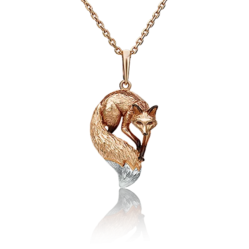 Подвеска декоративная из красного золота вид 1