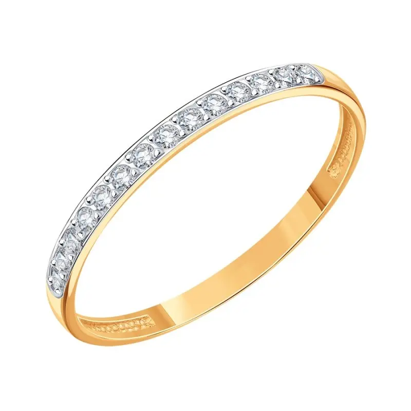 Кольцо декоративное из красного золота