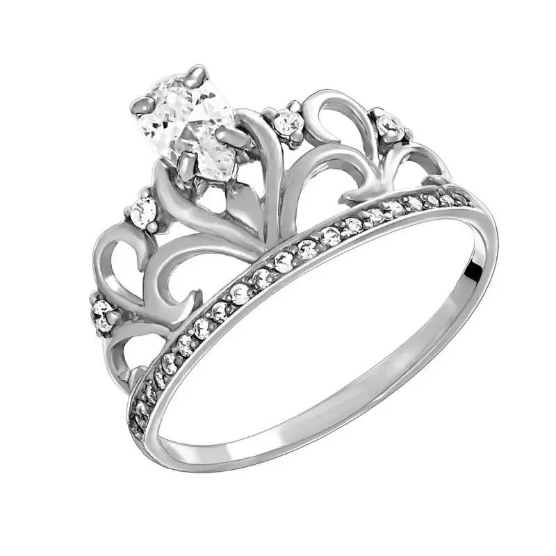 Кольцо декоративное из серебра