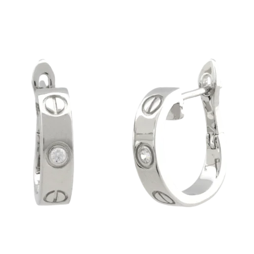 Серьги с английским замком из серебра