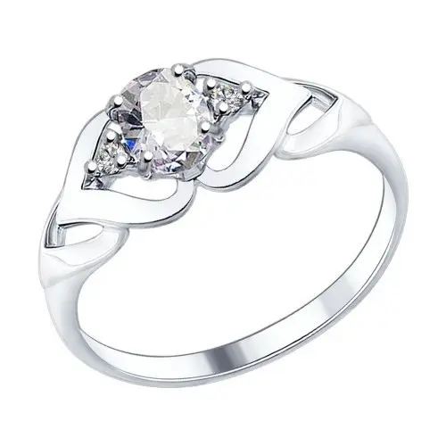Кольцо декоративное из серебра