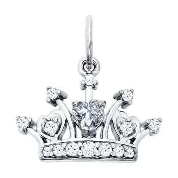 Подвеска декоративная из серебра