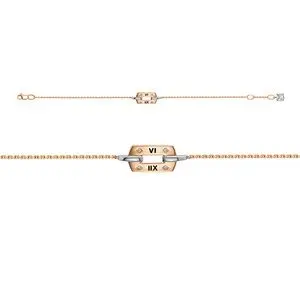 Браслет декоративный из комбинированного золота