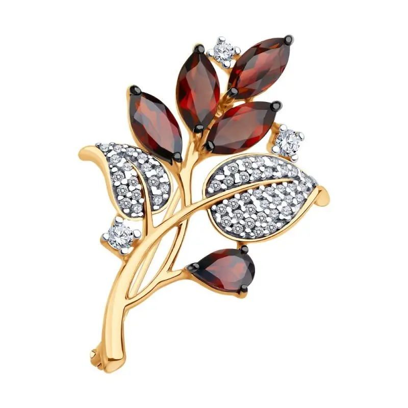 Брошь из позолоты