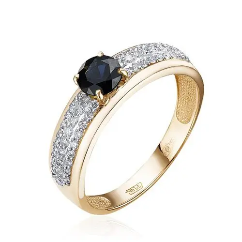 Кольцо декоративное из красного золота