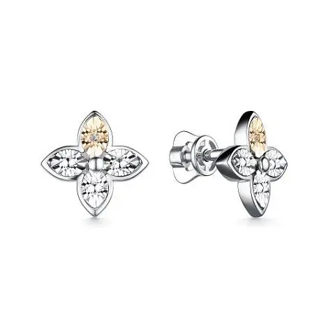 Серьги пуссеты из серебра