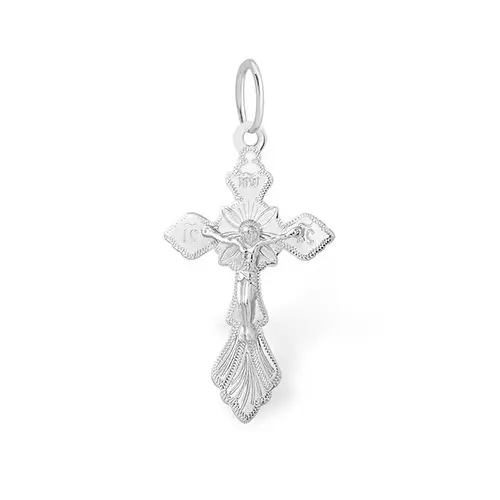 Подвеска крест из серебра