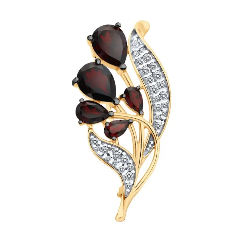 Брошь из позолоты