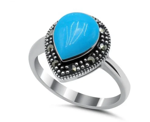 Кольцо декоративное из серебра