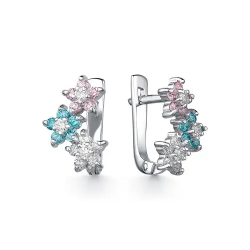 Серьги детские из серебра вид 1