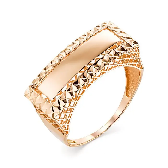 Кольцо декоративное из красного золота