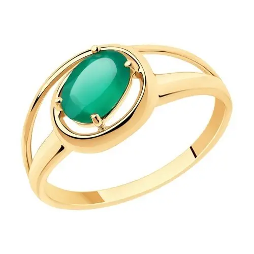 Кольцо декоративное из красного золота