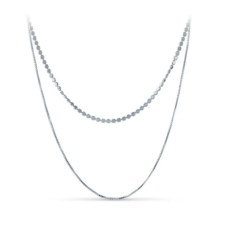 Цепь колье из серебра