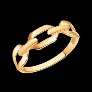 Кольцо декоративное из красного золота