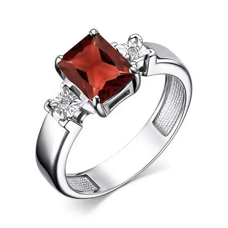 Кольцо декоративное из серебра