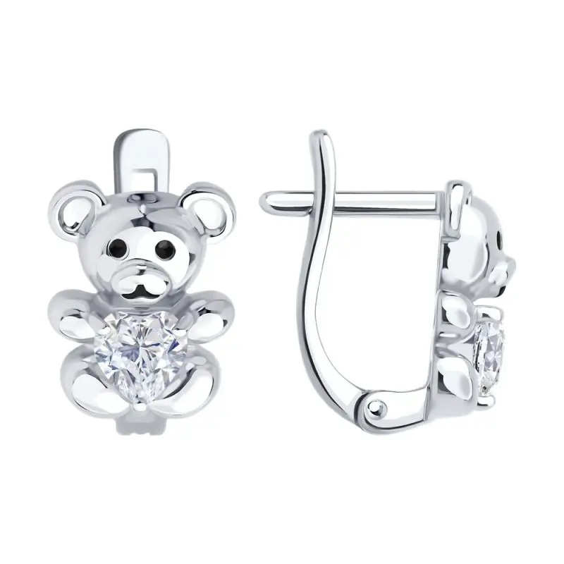 Серьги детские из серебра