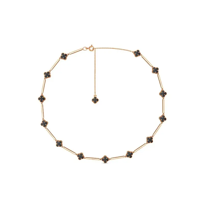 Цепь колье из красного золота