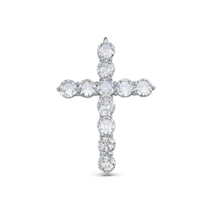 Подвеска декоративный крест из красного золота